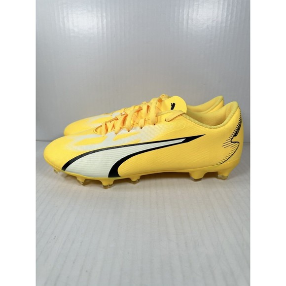 Puma Ultra Play FG/AG Soccer Cleats Yellow White Black Men’s Size 11 107423-04 main image 8